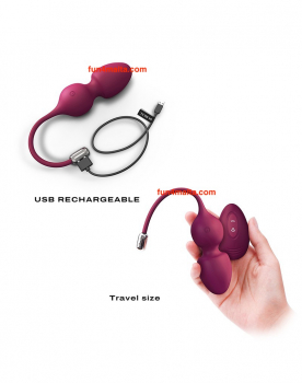 Dorcel - Love Balls - Vibrating Kegel Balls with Remote Control,plum (purple)